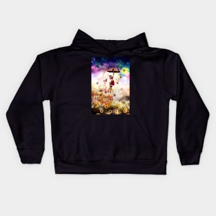 Butterfly girl Kids Hoodie